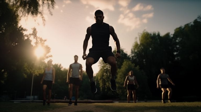 Person beim HIIT-Intervalltraining im Fitnessstudio – Symbolbild für intensives Training zur Fettverbrennung und Verbesserung der Ausdauer.