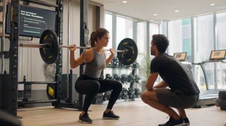 Symbolbild für Fitnessmythen, mit Grafiken oder Illustrationen, die gängige Missverständnisse im Fitnessbereich darstellen, wie etwa falsche Annahmen zu Diäten oder Trainingsmethoden.