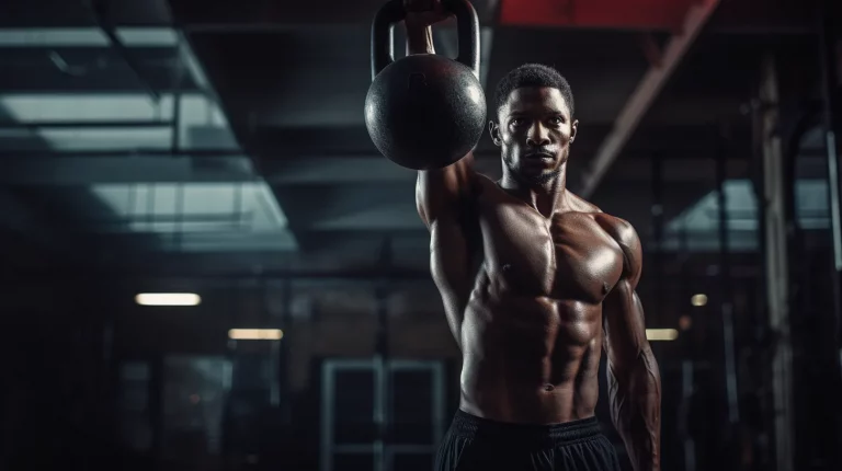 Bild von einer Person, die Functional Training im Fitnessstudio ausführt, mit Übungen wie Kettlebell Swings, Planks oder Ausfallschritten – Symbolbild für vielseitiges, ganzheitliches Training."